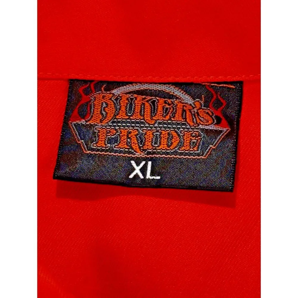Biker's Pride Daytona Beach 76th Annual Bike Week 2017 Men XL Orange Black Shirt